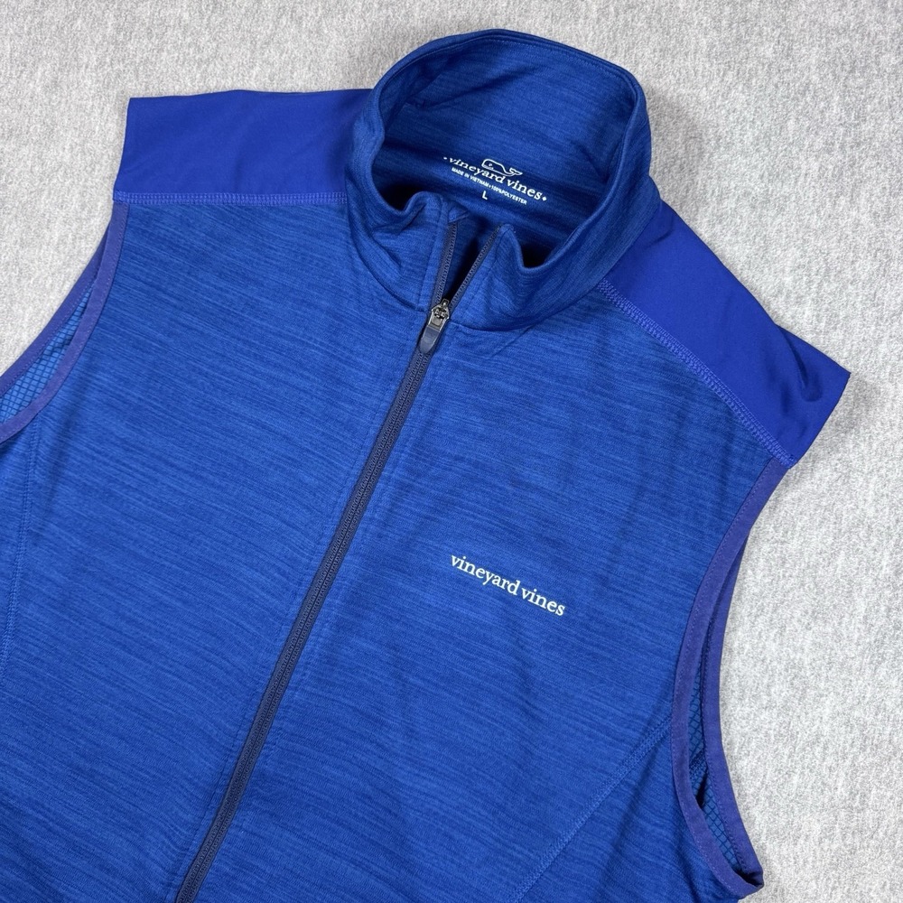 VINEYARD VINES Vest Full Zip Men Size Large Blue